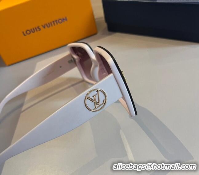 Promotional Louis Vuitton Square Sunglasses LV030401 White 2024