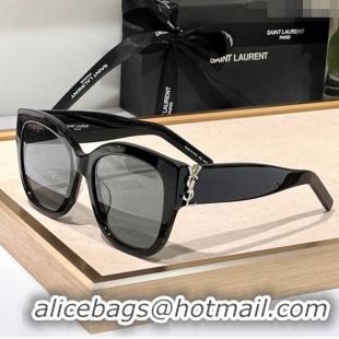 Modern Classic Saint Laurent Sunglasses SL M95 Black/Silver 2023