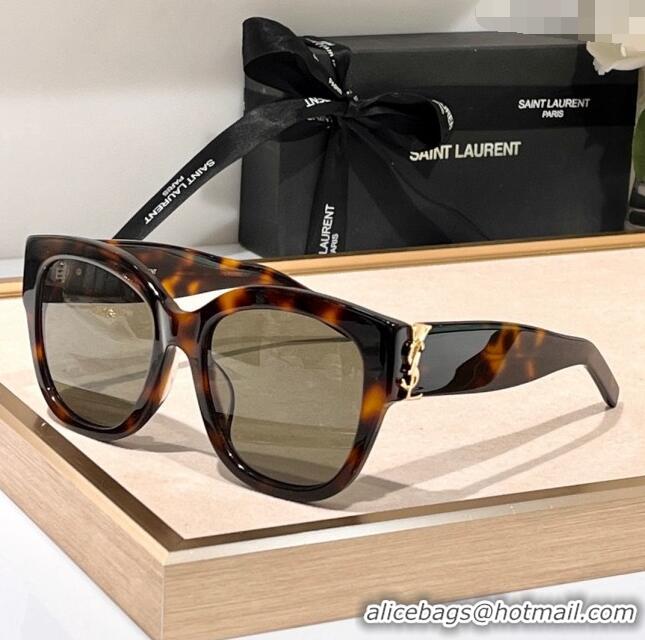 Luxury Fashion Saint Laurent Sunglasses SL M95 Brown 2023