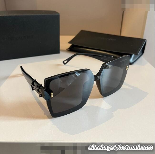 Stylish Modern Saint Laurent Sunglasses YSL 030401 Black 2024