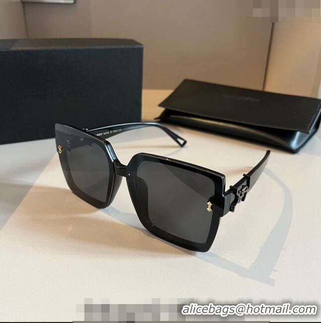 Stylish Modern Saint Laurent Sunglasses YSL 030401 Black 2024