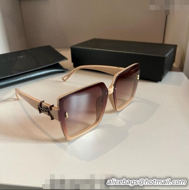 Sophisticated Saint Laurent Sunglasses YSL 030401 Beige 2024