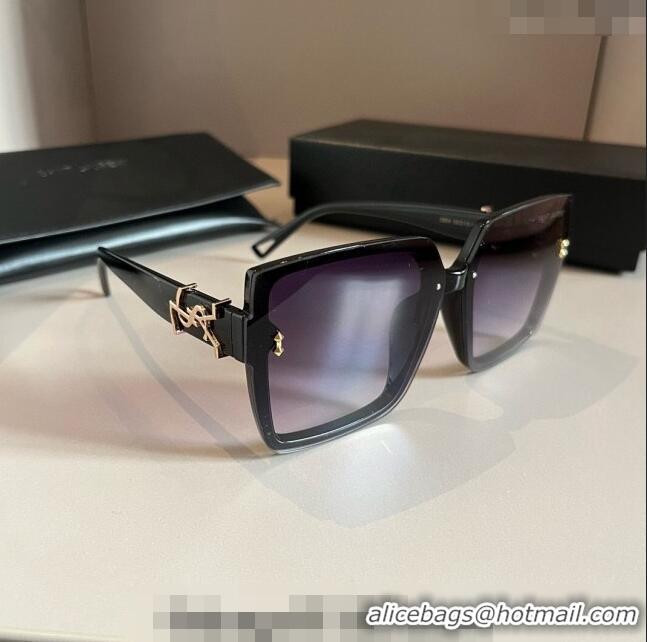 New Release Creation Saint Laurent Sunglasses YSL 030401 Black/Purple 2024