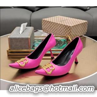 Durable Balenciaga Flex BB Pumps in Calfskin 8.5cm Pink 321115