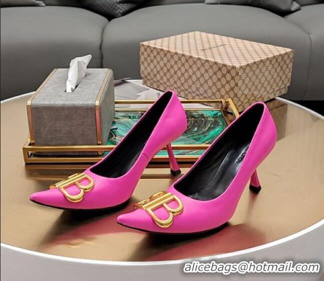 Durable Balenciaga Flex BB Pumps in Calfskin 8.5cm Pink 321115