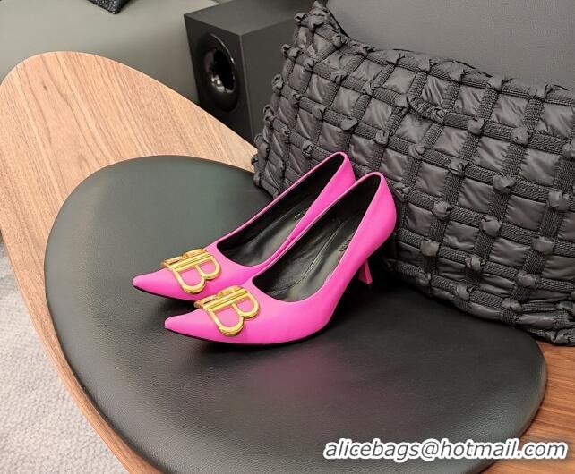 Durable Balenciaga Flex BB Pumps in Calfskin 8.5cm Pink 321115