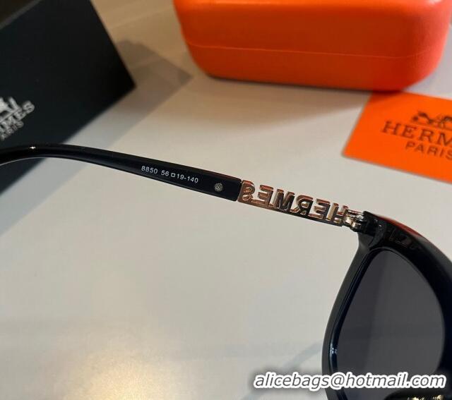 Grade Design Hermes Sunglasses 030502 Black 2024