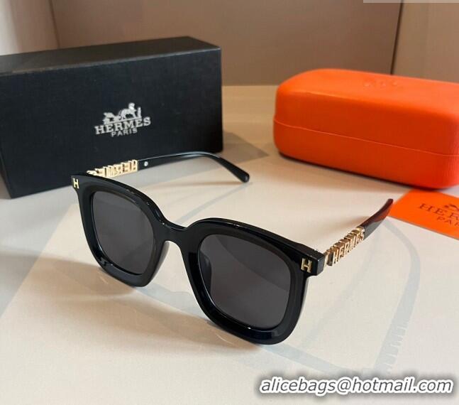 Grade Design Hermes Sunglasses 030502 Black 2024