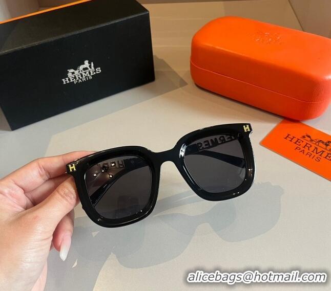 Grade Design Hermes Sunglasses 030502 Black 2024