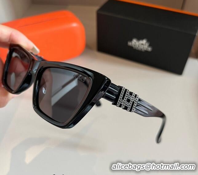 Modern Discount Hermes Sunglasses 030502 Black 2024