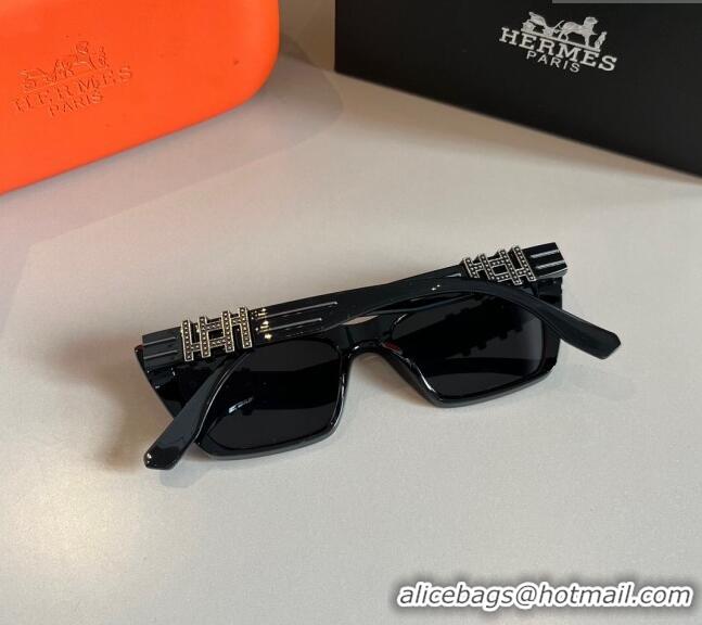 Modern Discount Hermes Sunglasses 030502 Black 2024