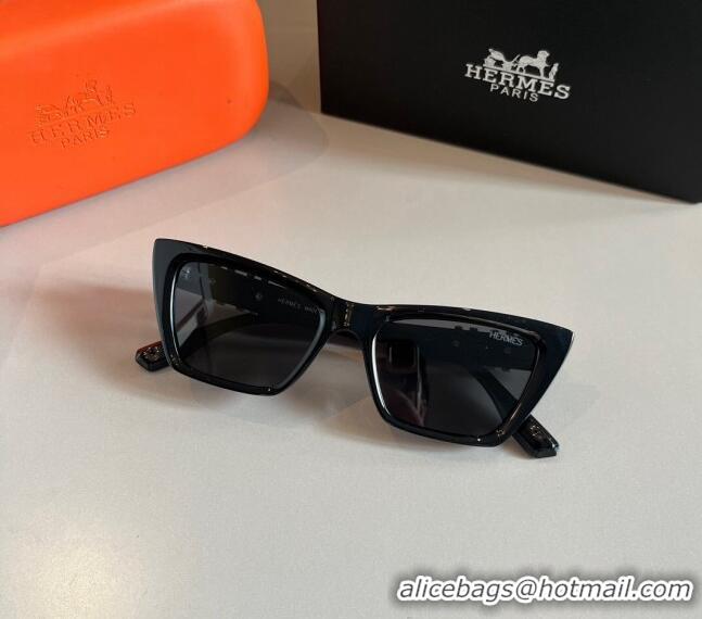 Modern Discount Hermes Sunglasses 030502 Black 2024