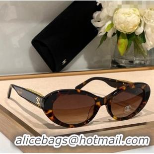 Affordable Price Chanel Oval Sunglasses with Chain CH5515 2023