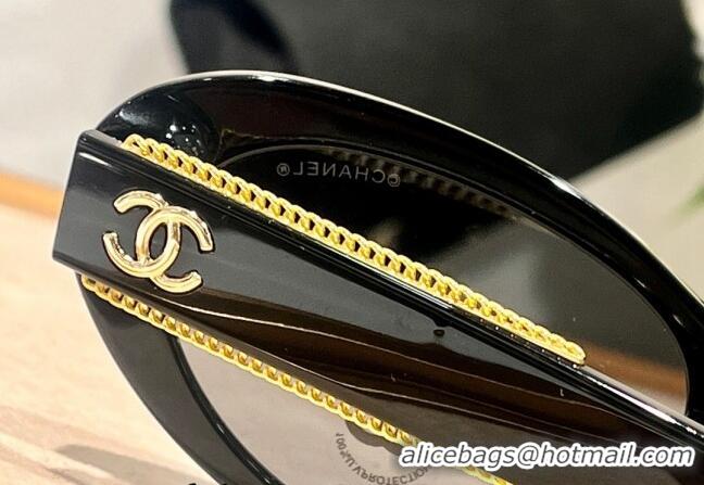 New Fashion Chanel Oval Sunglasses with Chain CH5515 2023