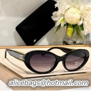 Super Quality Chanel Oval Sunglasses with Chain CH5515 2023