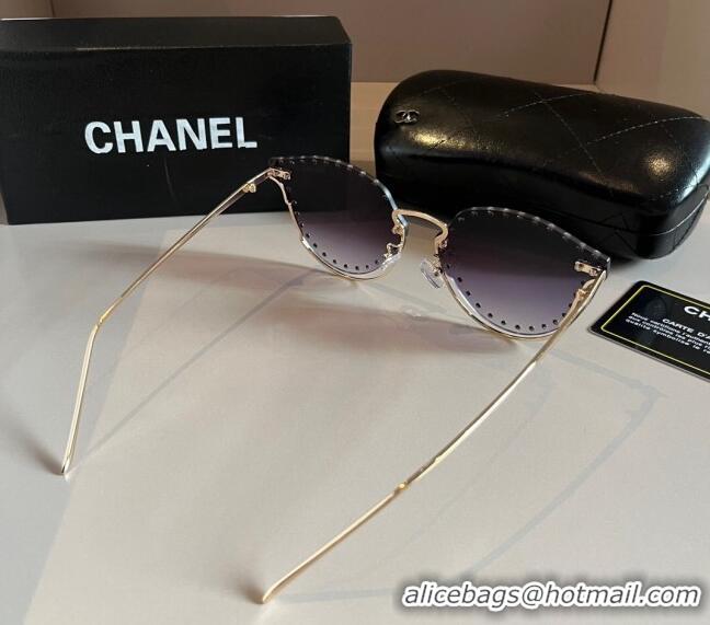 New Arrivals Chanel Sunglasses with Crystals Studs CH0304 2024