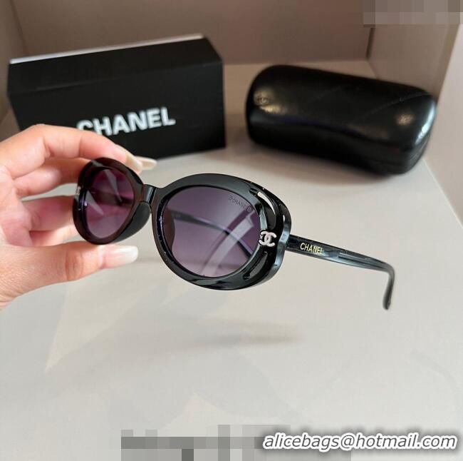 Buy Classic Chanel Sunglasses 030402 Black 2024