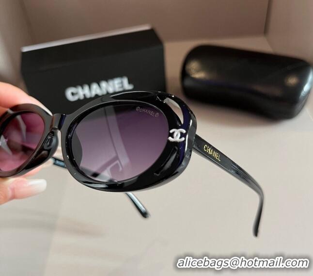 Buy Classic Chanel Sunglasses 030402 Black 2024