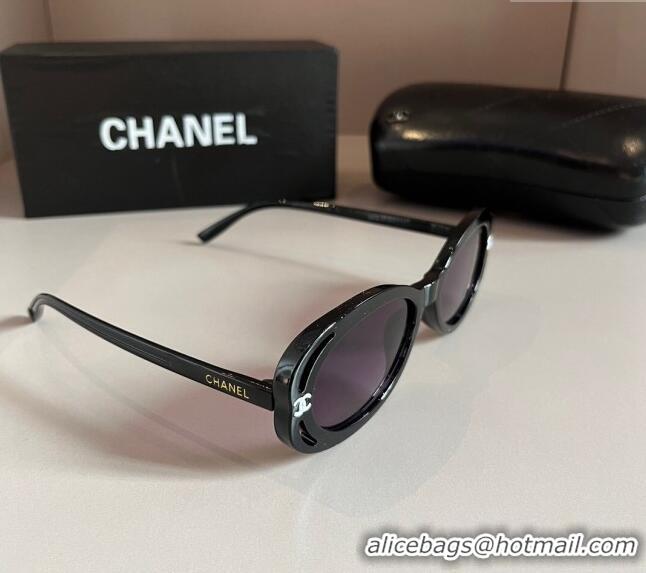 Buy Classic Chanel Sunglasses 030402 Black 2024