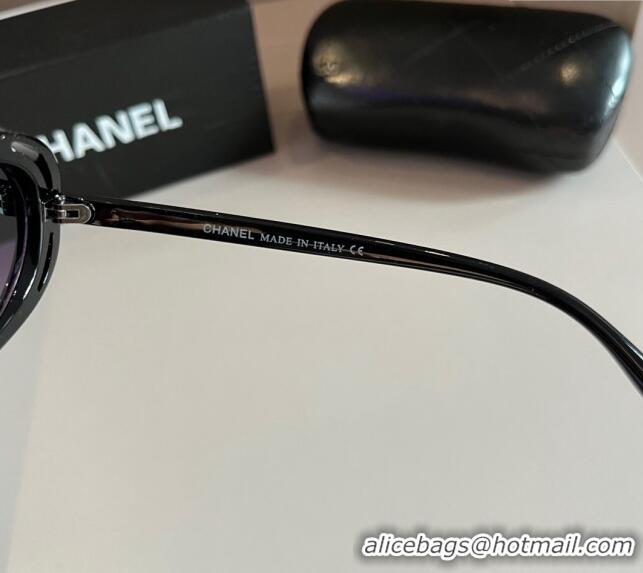 Buy Classic Chanel Sunglasses 030402 Black 2024