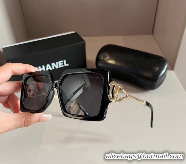 Top Quality Chanel Sunglasses 030402 Black 2024