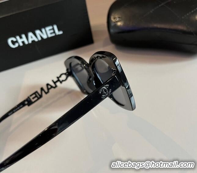 Buy Classic Chanel Sunglasses 030403 All Black 2024