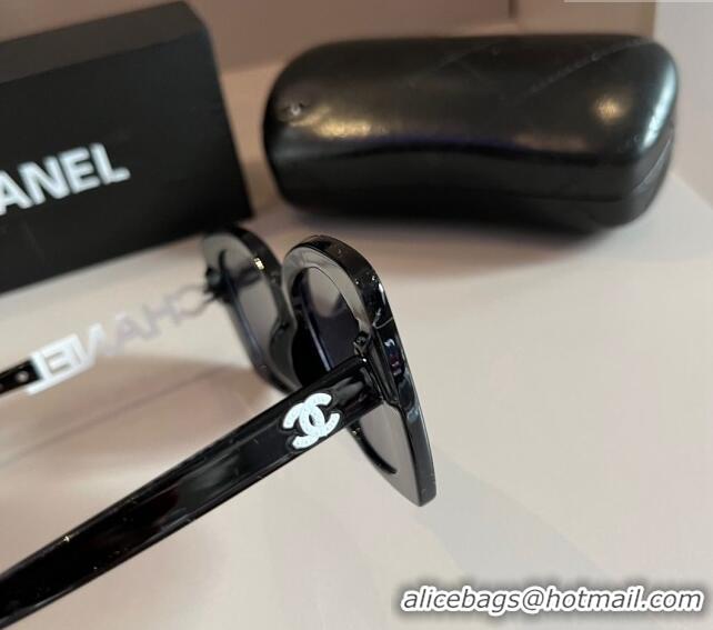 Top Quality Chanel Sunglasses 030403 Black/White 2024