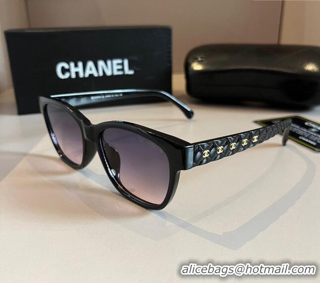 Fashion Show Collections Chanel Sunglasses 030404 Black/Purple 2024