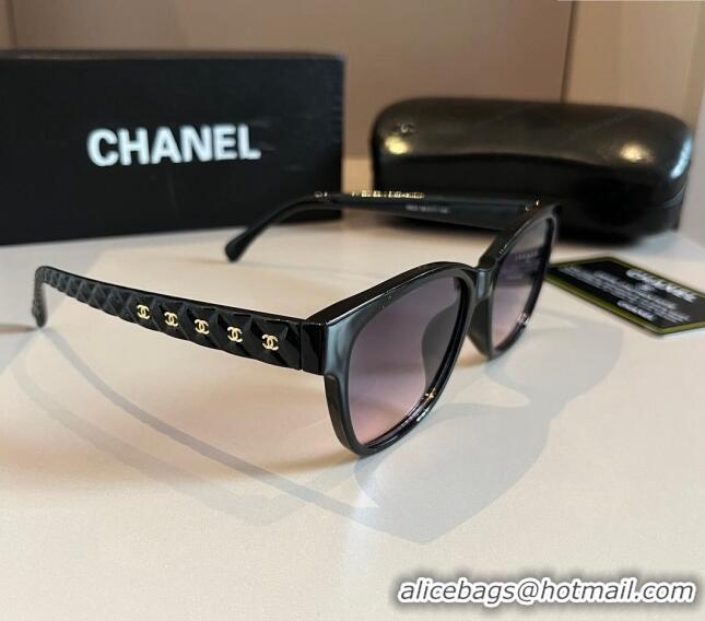 Fashion Show Collections Chanel Sunglasses 030404 Black/Purple 2024