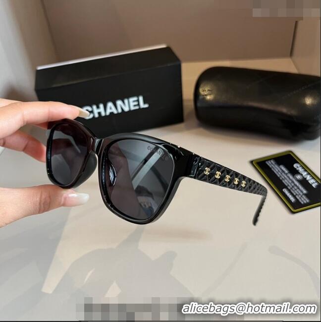 Inexpensive Chanel Sunglasses 030404 Black 2024