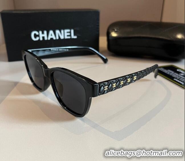 Inexpensive Chanel Sunglasses 030404 Black 2024