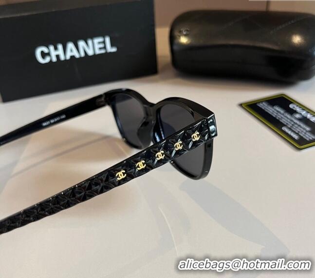 Inexpensive Chanel Sunglasses 030404 Black 2024