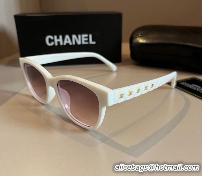 New Design Chanel Sunglasses 030404 White 2024