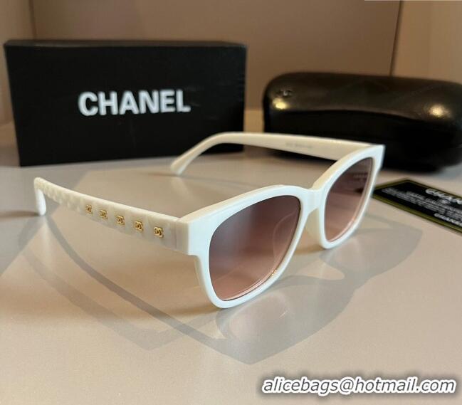 New Design Chanel Sunglasses 030404 White 2024