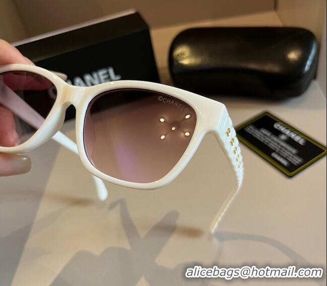 New Design Chanel Sunglasses 030404 White 2024