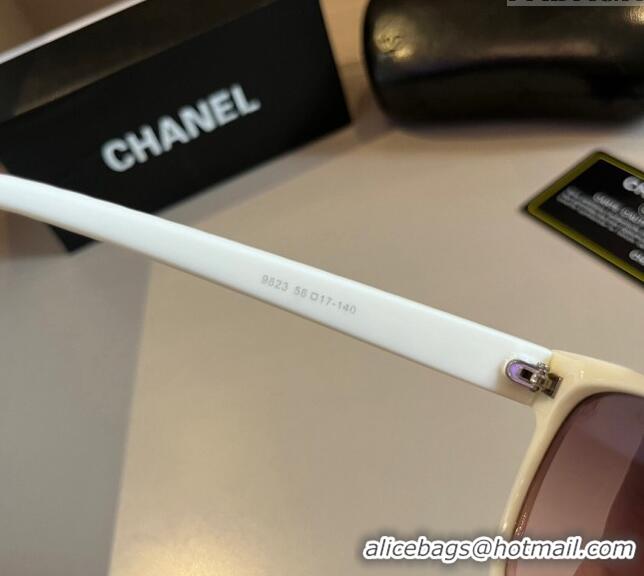 New Design Chanel Sunglasses 030404 White 2024