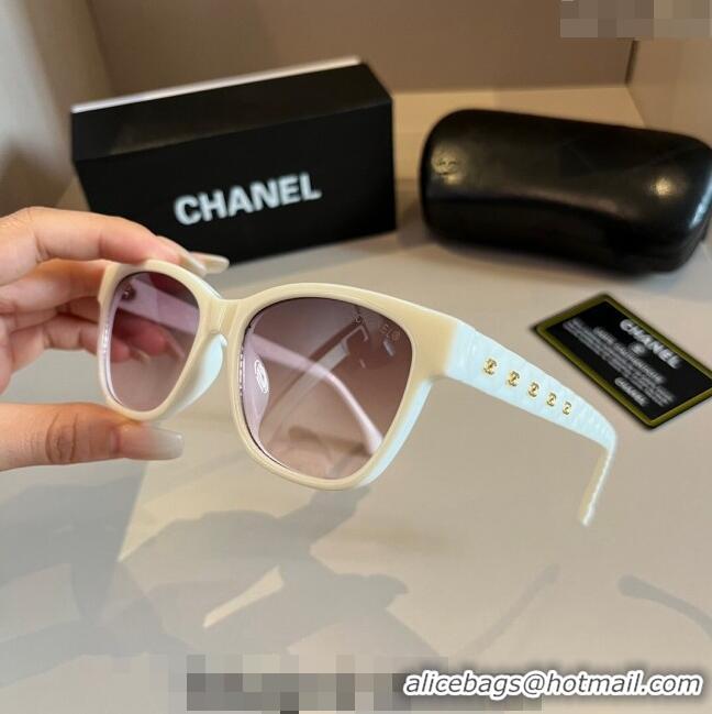 New Design Chanel Sunglasses 030404 White 2024