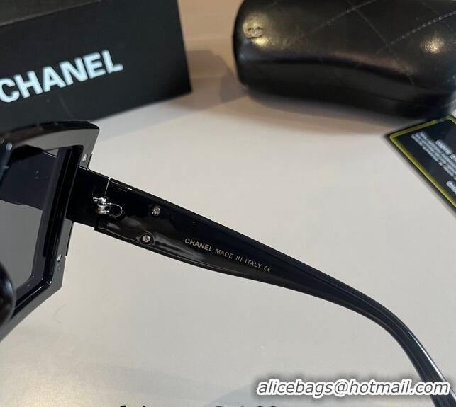 New Release Creation Chanel Square Sunglasses 030405 Black 2024