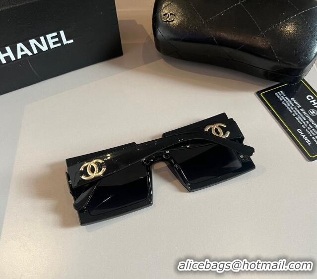 New Release Creation Chanel Square Sunglasses 030405 Black 2024