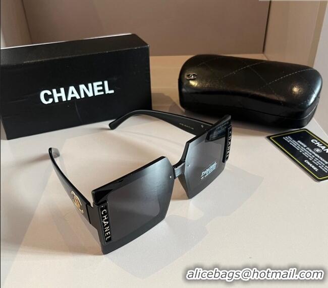 New Release Creation Chanel Square Sunglasses 030405 Black 2024