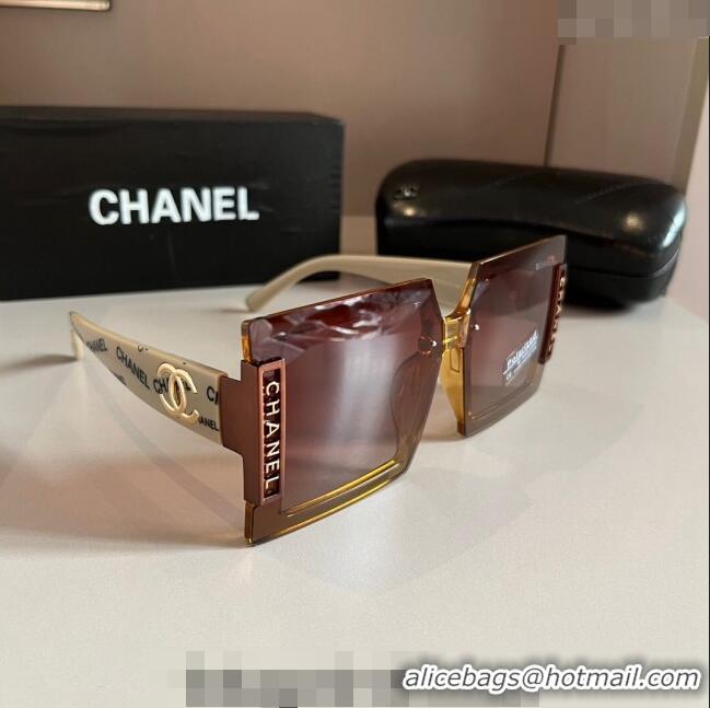 Specials Discount Chanel Square Sunglasses 030405 White 2024