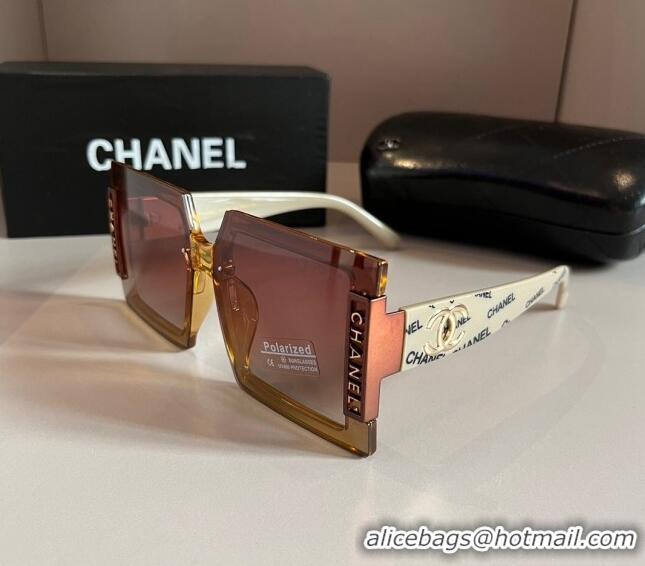 Specials Discount Chanel Square Sunglasses 030405 White 2024