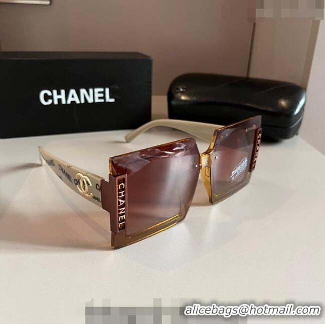 Specials Discount Chanel Square Sunglasses 030405 White 2024