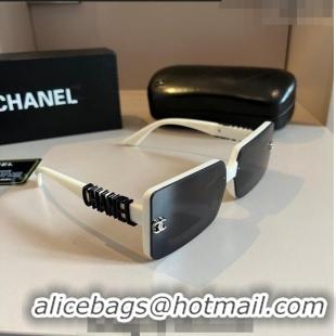 Top Grade Chanel Sunglasses 030502 Black/White 2024