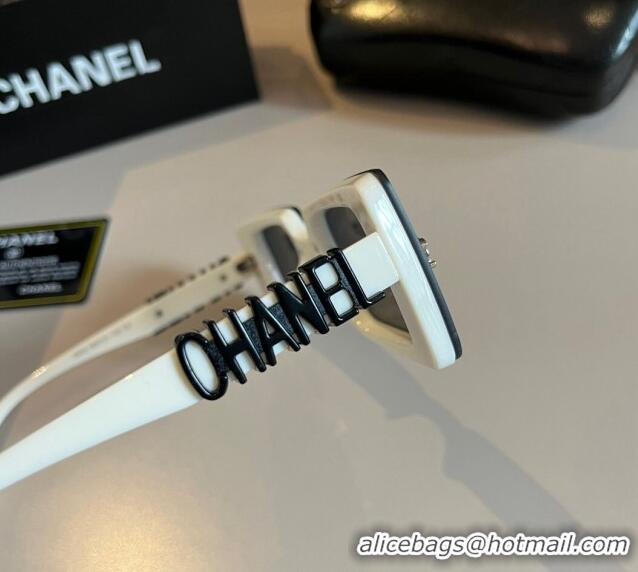 Top Grade Chanel Sunglasses 030502 Black/White 2024