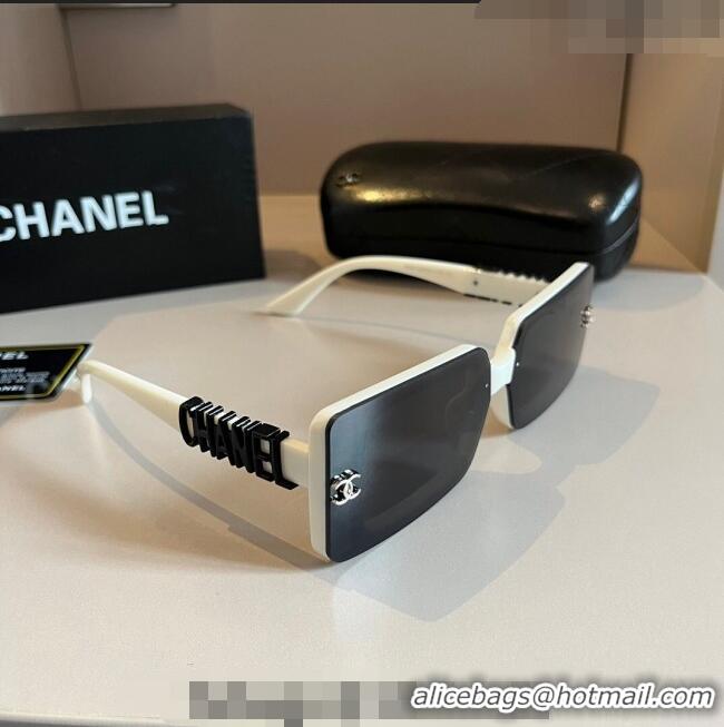 Top Grade Chanel Sunglasses 030502 Black/White 2024