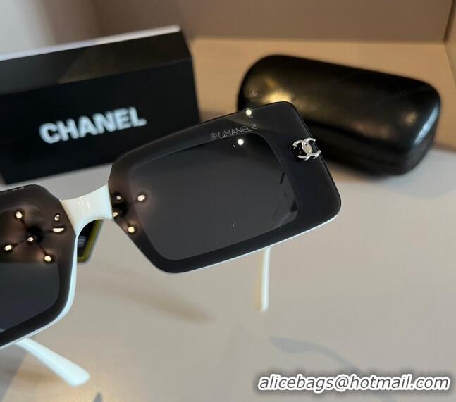 Top Grade Chanel Sunglasses 030502 Black/White 2024