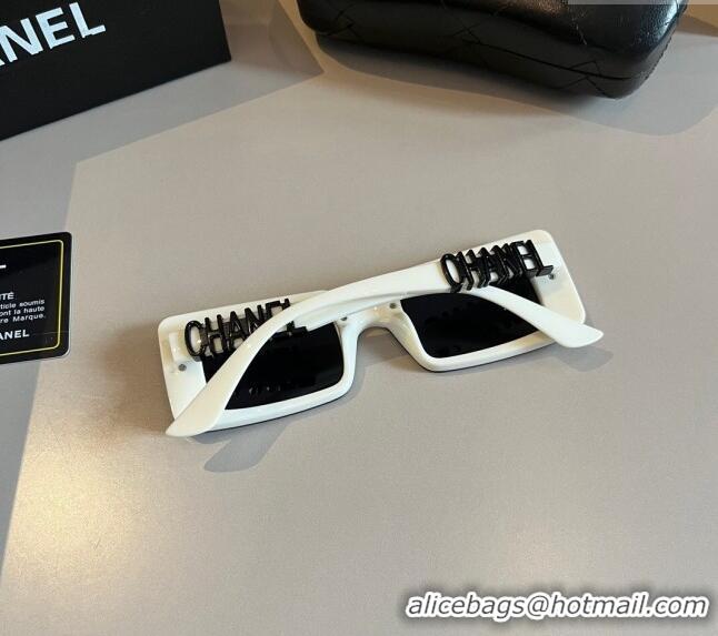 Top Grade Chanel Sunglasses 030502 Black/White 2024