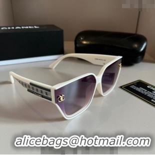 Top Quality Chanel Sunglasses 030502 White 2024