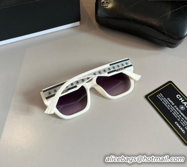 Top Quality Chanel Sunglasses 030502 White 2024